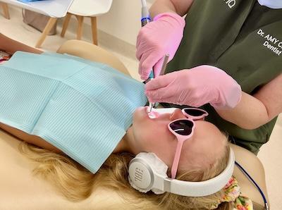 young child getting dental work in warners bay