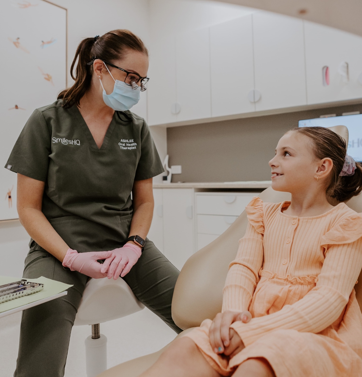 young child getting dental work in warners bay