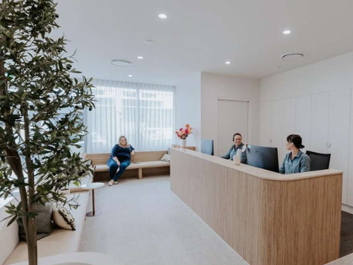 welcoming waiting room with our reception team in warners bay