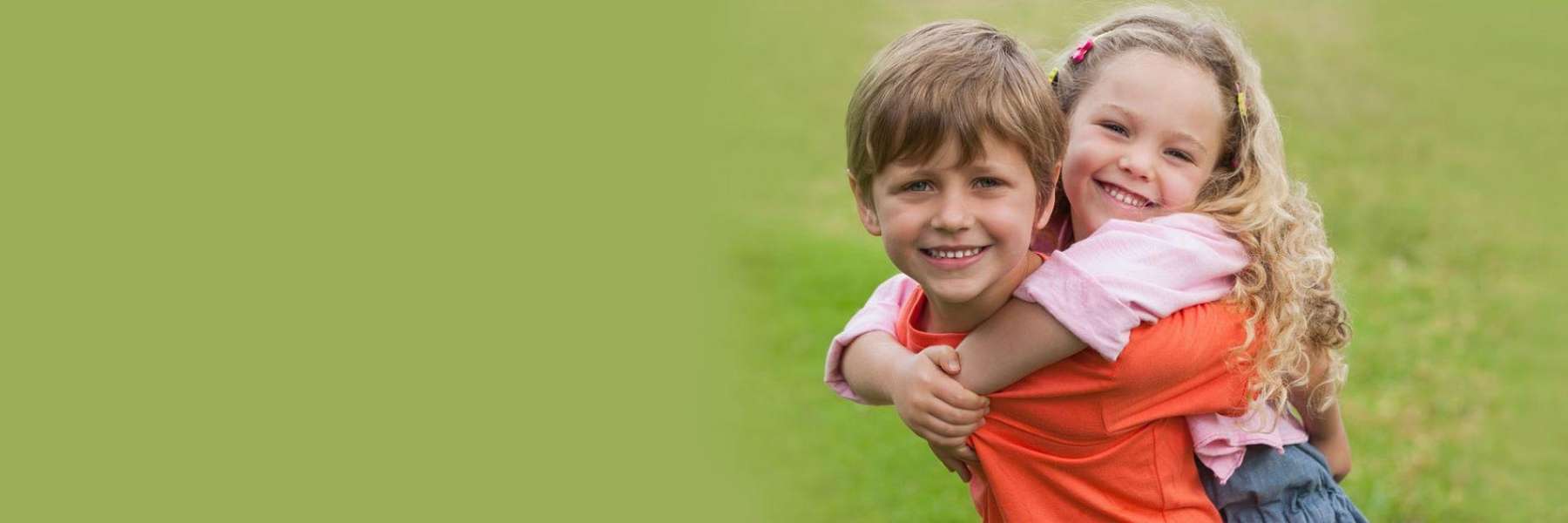 young boy and girl smiling in warners bay