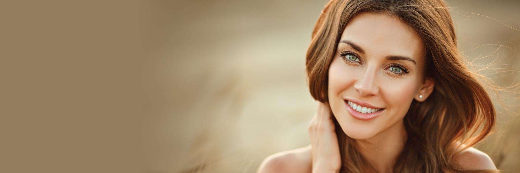 Woman smiling in newcastle
